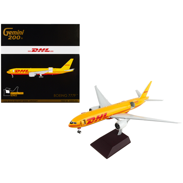 Geminijets DHL Boeing 777F Yellow 1/200 Diecast Model
