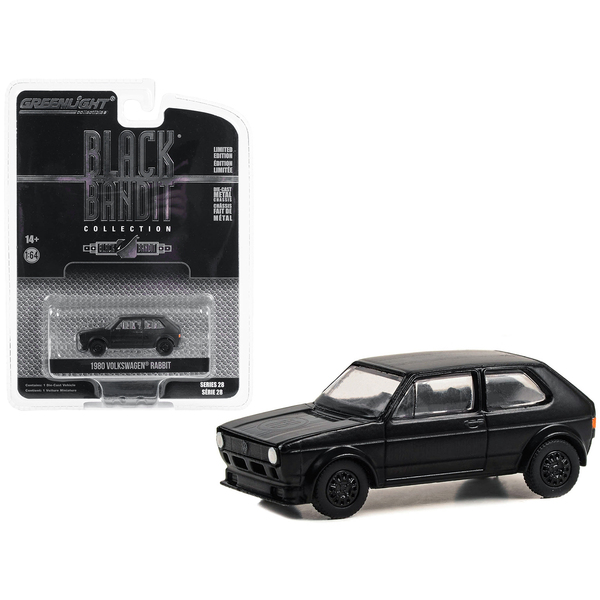 Greenlight 1980 VW Rabbit 'Black Bandit' 1/64 Model