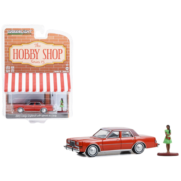 Greenlight 1983 Diplomat - Red/Brown Top, 1/64 Scale