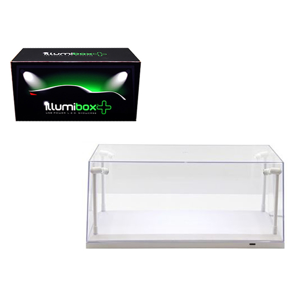 Illumibox LED Lighted Display Case - 14x6.14x6.3 in - For 1/18 & 1/24 Scale Models