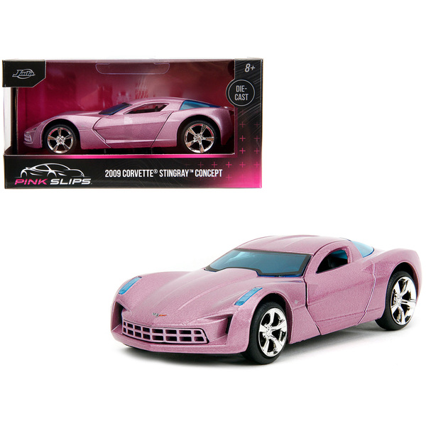 Jada 2009 Corvette Stingray Concept - Pink Metallic/Blue Tint - 1/32