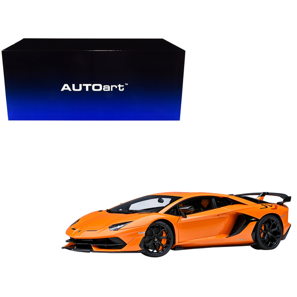 Autoart Lamborghini Aventador SVJ Arancio Atlas Pearl 1:18 Scale