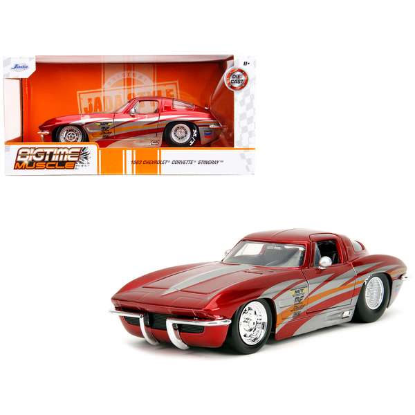 Jada 1963 Chevrolet Corvette Stingray Red 1/24 Diecast