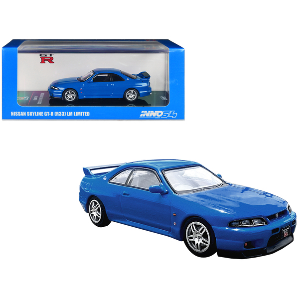 Inno Models Blue Nissan Skyline GT-R (R33) RHD 1/64