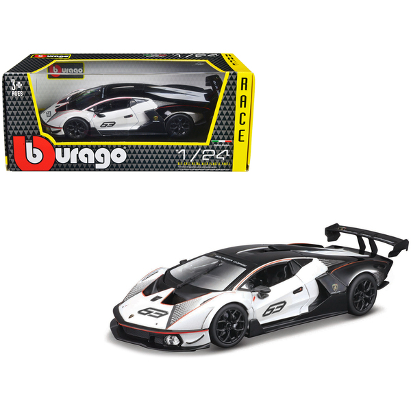 Bburago Lamborghini Essenza SCV12 White & Black 1/24