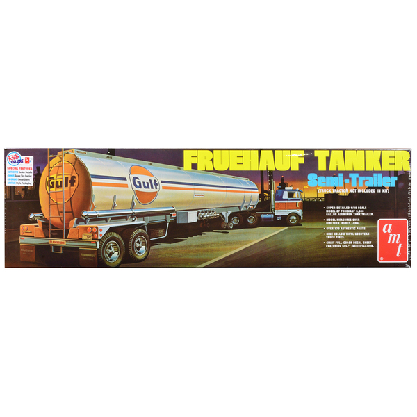AMT Fruehauf Tanker Trailer Gulf Oil 1/25 Scale Kit