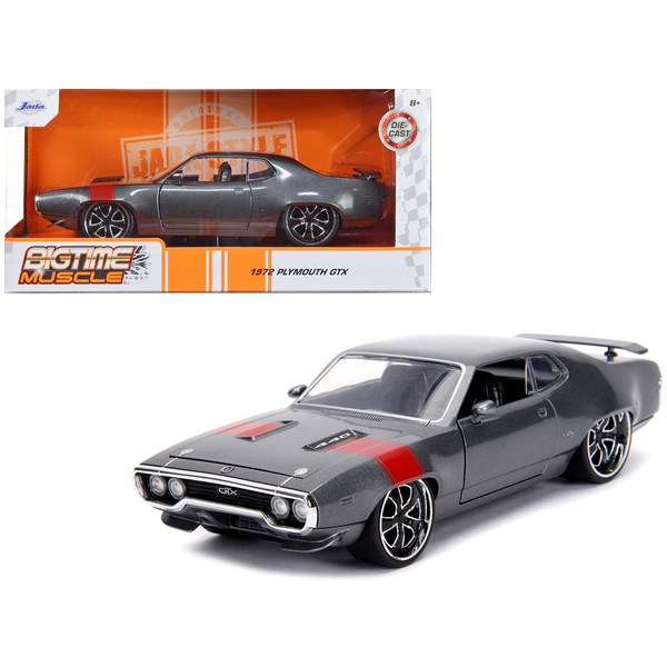 Jada 1972 Plymouth GTX 440 Metallic Gray 1/24 Scale