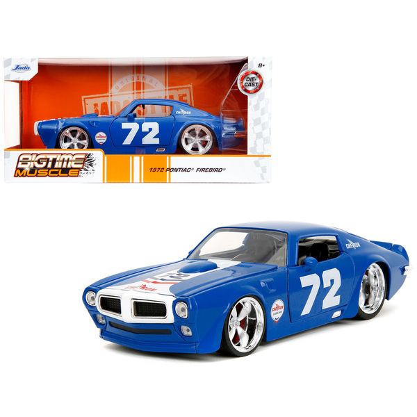 Jada 1972 Pontiac Firebird "Chevron" Blue/White 1/24 Scale