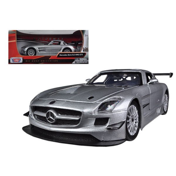 Motormax Mercedes SLS AMG GT3 Silver 1/24 Diecast