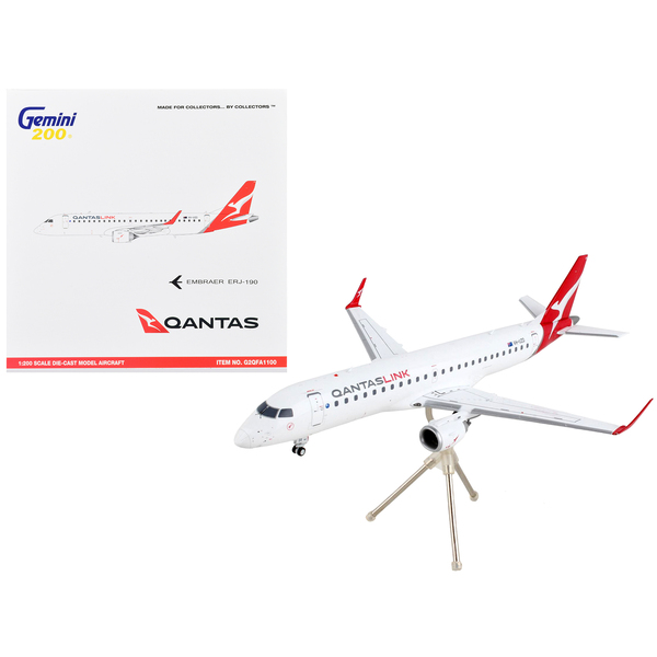 GeminiJets QantasLink Embraer ERJ-190 Model (1/200 Scale)