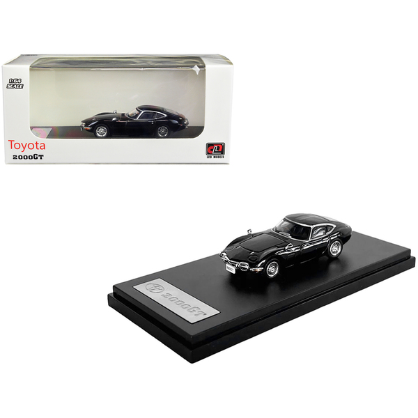 LCD Models Toyota 2000GT RHD - Sleek Black 1/64