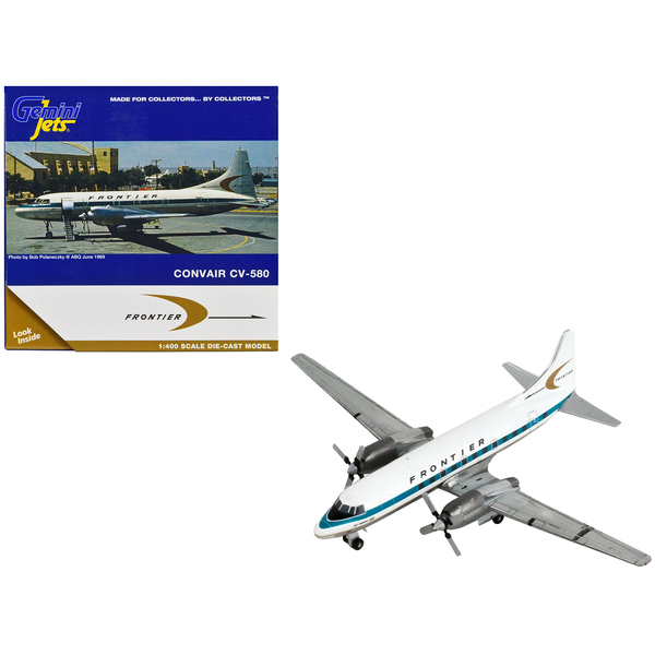 GeminiJets Frontier Airlines Convair CV-580 1/400 Scale Model