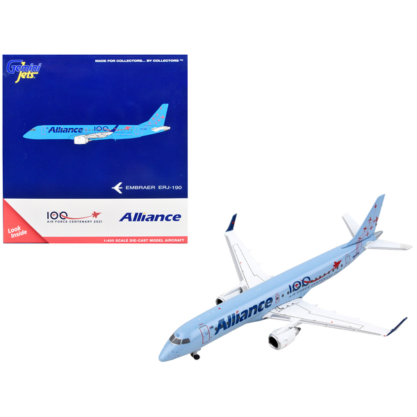 GeminiJets ERJ-190 Alliance Airlines RAAF 100th Blue 1/400