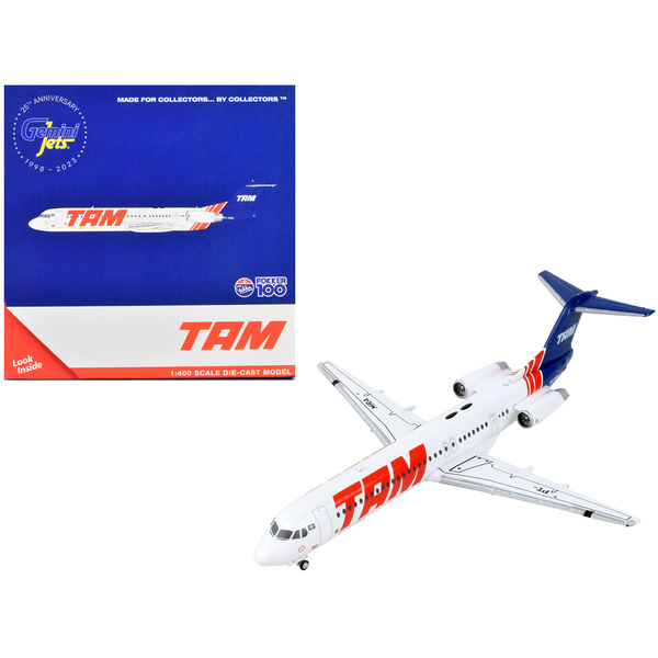 GeminiJets TAM Linhas Aereas Fokker F100 - 1/400 Scale