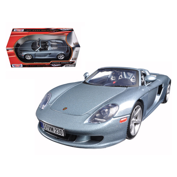 Motormax Porsche Carrera GT (Silver/Black) 1:18 Model