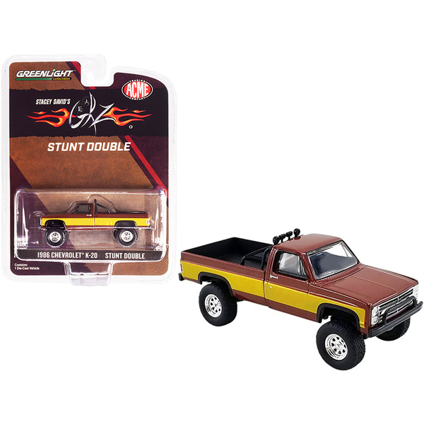 Greenlight 1986 Chevy K-20 "Stunt Double" Brown 1/64