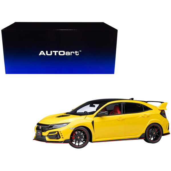 Autoart 1/18 Sunlight Yellow Honda Civic Type R FK8 RHD Limited