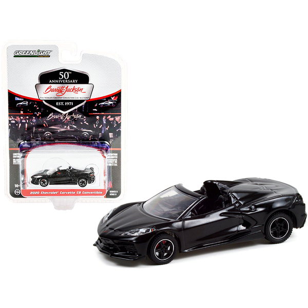 Greenlight 2020 Chevy Corvette C8 Stingray Convertible Black 1:64