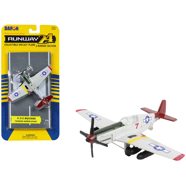Runway24 P-51C Mustang "Tuskegee Airmen" 4.25" Diecast Model