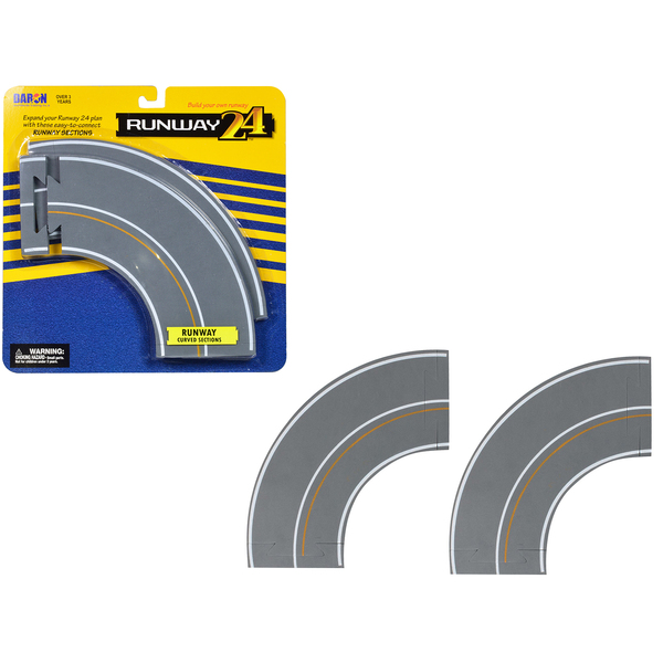 Runway24 Curved Runway Sections 2-Pc Set (9x4")