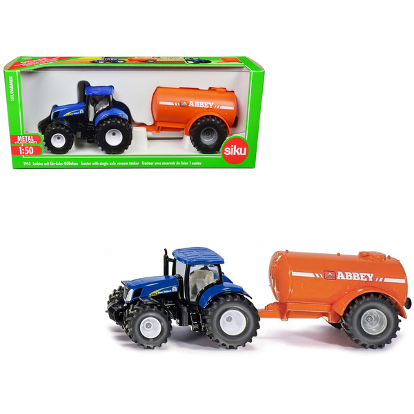 Siku New Holland T7070 Tractor & Abbey Tanker 1/50 Scale