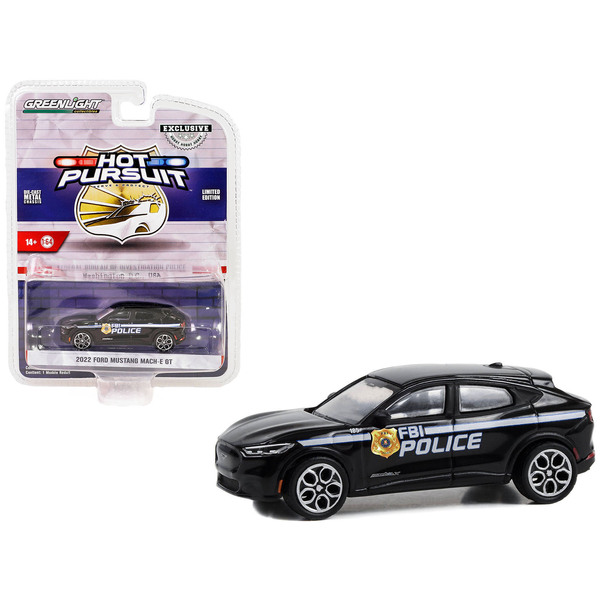 Greenlight Ford Mustang Mach-E GT Black FBI Hot Pursuit 1/64