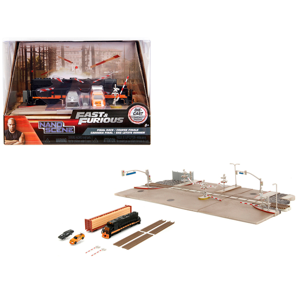 Jada Fast & Furious Final Race Nano Scene Diorama - 12 Inch Display