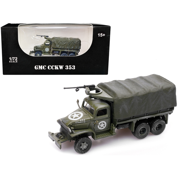 Legion 1/72 GMC CCKW 353 US Army Truck with Gun - Olive Drab