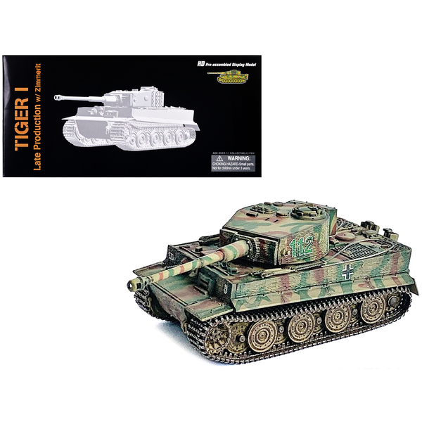 Dragon Models 1/72 Tiger I Tank - Zimmerit