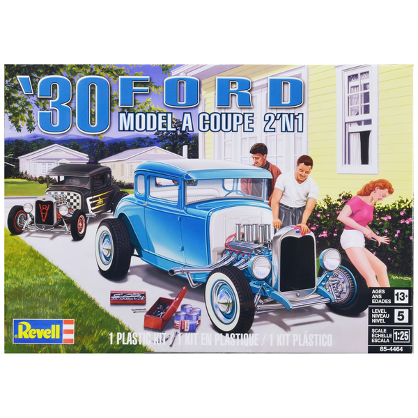 Revell 1930 Ford Model A Coupe 2-in-1 Kit - 1/25 Scale