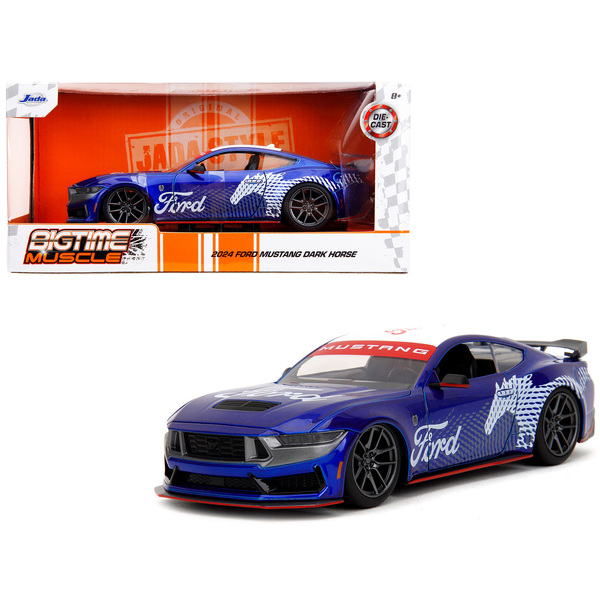 Jada 2024 Ford Mustang Dark Horse, Candy Blue, 1/24 Scale