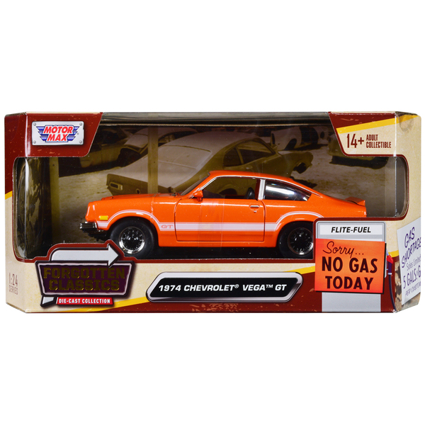 Motormax 1974 Chevrolet Vega GT Orange Metallic 1/24 Scale