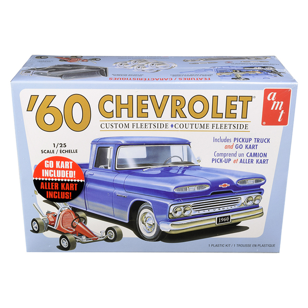AMT '60 Chevrolet Fleetside Pickup & Go Kart 1/25 Model Kit