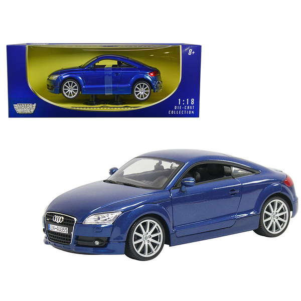 Motormax 2007 Audi TT Coupe 1/18 Scale Diecast Model - Blue