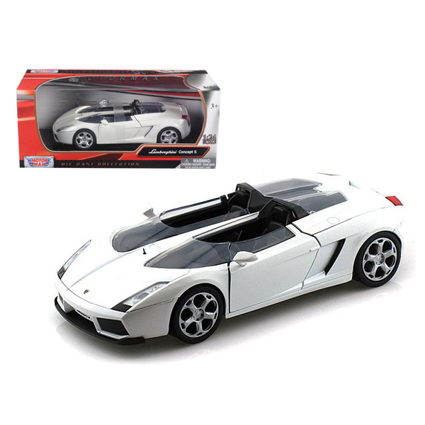 Motormax Lamborghini Concept S White 1:24 Scale Model