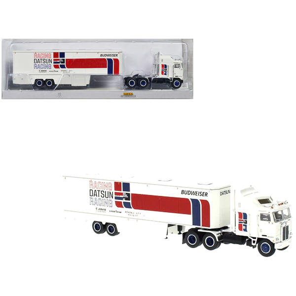 Brekina Kenworth K-100 Datsun Racing Transporter 1/87