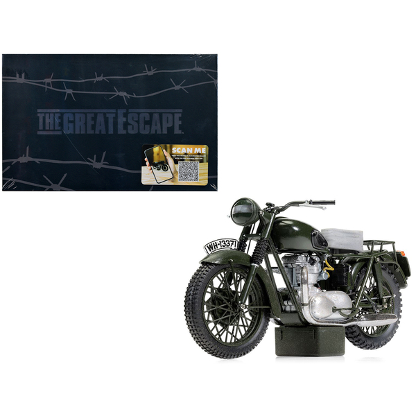Corgi Triumph TR6 "The Great Escape" Motorcycle - Dark Green