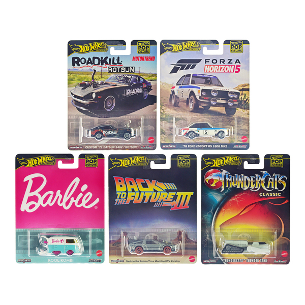 Hot Wheels Pop Culture Premium Series Set A (5 Cars)