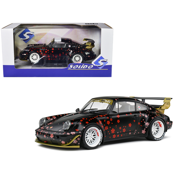 Solido RWB Aoki Matt Black & Cherry Blossom 1/18 Scale