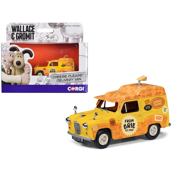 Corgi Austin A35 Van Yellow "Cheese Please" Wallace & Gromit