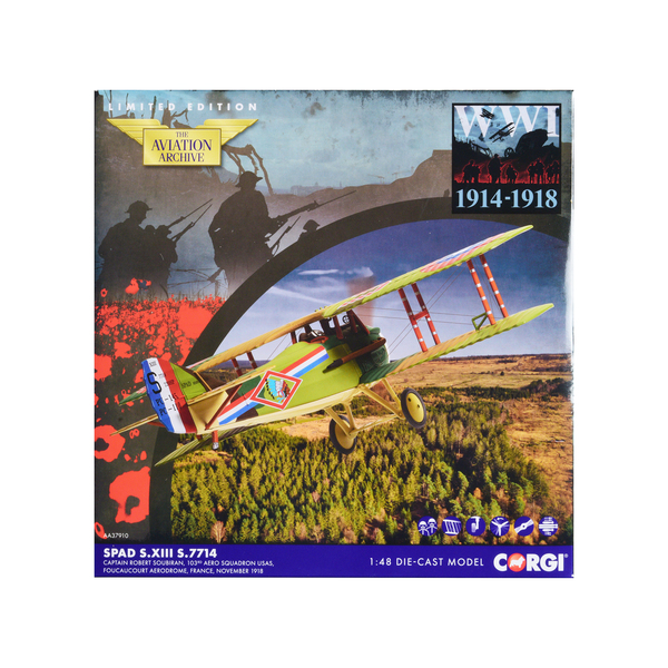 Corgi 1/48 SPAD S.XIII Capt. Robert Soubiran Diecast Model