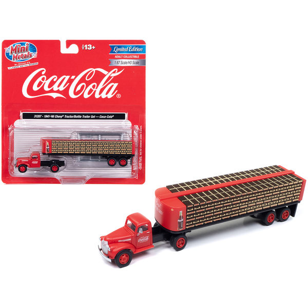 Classic Metal Works HO Chevrolet Tractor & Coca-Cola Trailer