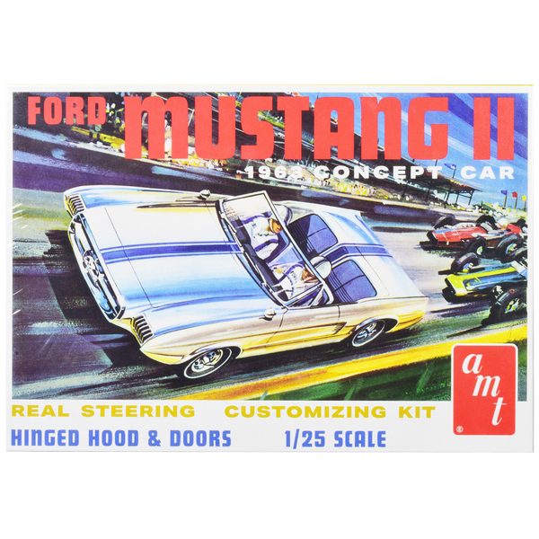AMT 1963 Ford Mustang II Concept Car Model Kit