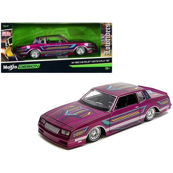 Maisto 1986 Chevy Monte Carlo SS Lowrider Pink 1:24
