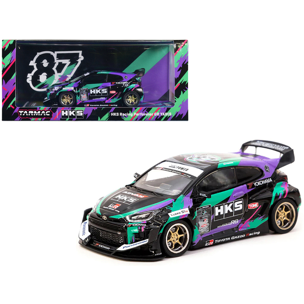 Tarmac Works Toyota GR Yaris HKS Racing 1/43 Scale Model Car