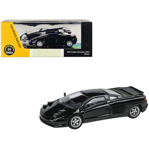 Paragon Cizeta V16T Black 1/64 Diecast Model Car
