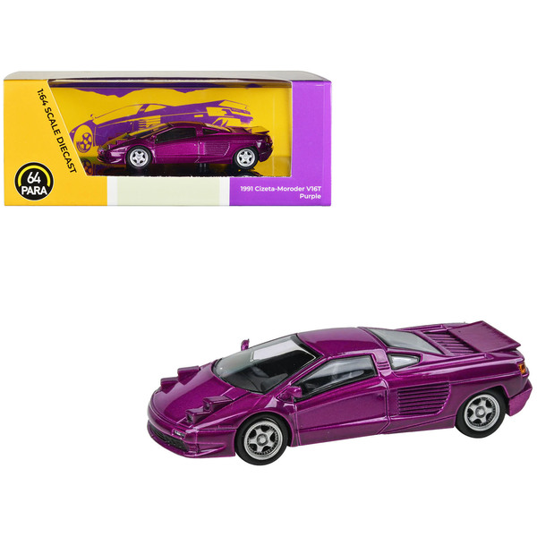 Paragon Cizeta V16T Purple Metallic 1/64 Diecast Model Car