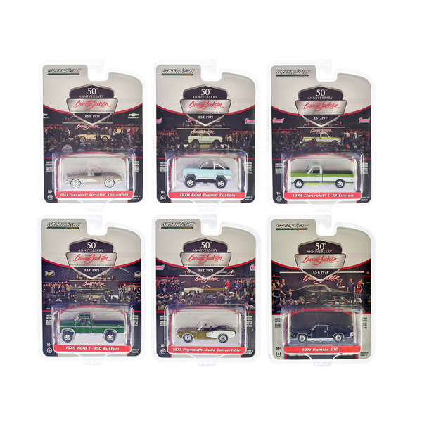 Greenlight Barrett Jackson Scottsdale 1:64 Car Set (6 Cars)