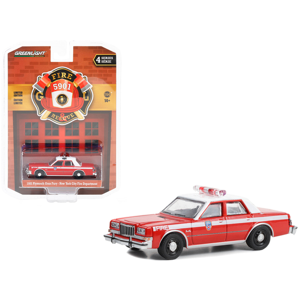 Greenlight 1985 Plymouth Gran Fury FDNY Fire 1/64
