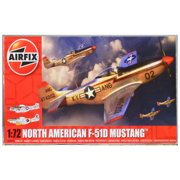 Airfix North American P-51D Mustang Model Kit 1/72 Scale